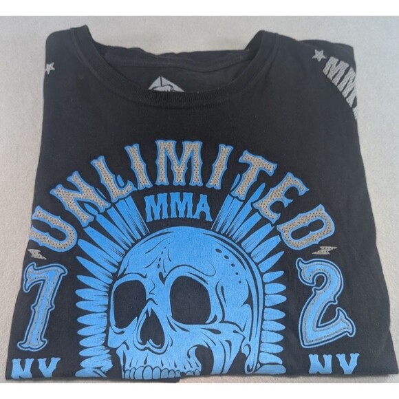 Echo Unltd MMA by Ecko Unlimited Short Sleeve Graphic Tee Black Mens XL (31x26) - Picture 11 of 11